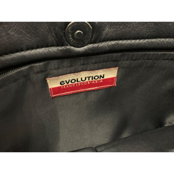 Francesco Biasia Evolution Black Leather Crossbody Bag With Adjustable Strap - Picture 4 of 10